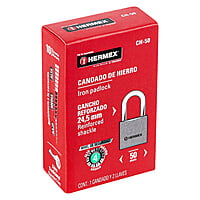 Candado de hierro, 50mm, gancho corto, caja - CH-50 / 43317 Candado de hierro, 50mm, gancho corto, caja - CH-50 / 43317