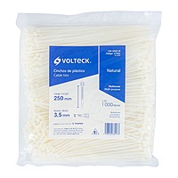 Bolsa con 1000 cinchos plásticos 40lb, 250x3.5 mm, naturales - CIN-4025-M / 47462 Bolsa con 1000 cinchos plásticos 40lb, 250x3.5 mm, naturales - CIN-4025-M / 47462