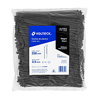 Bolsa con 1000 cinchos plásticos 40 lb, 250x3.5 mm, negros - CIN-4025N-M / 47470 Bolsa con 1000 cinchos plásticos 40 lb, 250x3.5 mm, negros - CIN-4025N-M / 47470