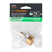 Conector 1/2" macho tipo garra de aluminio, Truper - CM-1/2AG / 101731 Conector 1/2" macho tipo garra de aluminio, Truper - CM-1/2AG / 101731