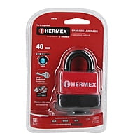 Candado laminado, recubierto de plástico, 40mm, blister - CMR-40 / 43367
