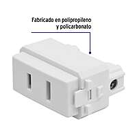 Contacto sencillo, 2polos, sin tierra, línea Italiana,blanco - CO-IB / 48135
