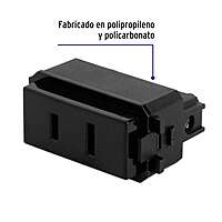 Contacto sencillo, 2polos, sin tierra, línea Italiana,negro - CO-IN / 47606 Contacto sencillo, 2polos, sin tierra, línea Italiana,negro - CO-IN / 47606