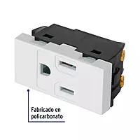 Contacto aterrizado, 1 módulo, línea Española, color blanco - COA-EB / 47051 Contacto aterrizado, 1 módulo, línea Española, color blanco - COA-EB / 47051