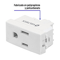 Contacto sencillo, 2 polos + tierra, línea Oslo, blanco - COA-OB / 48317 Contacto sencillo, 2 polos + tierra, línea Oslo, blanco - COA-OB / 48317
