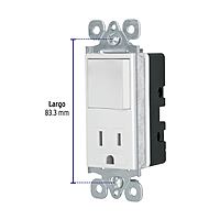 Interruptor-contacto, 2 polos + tierra, Classic - COAP-CL / 46008 Interruptor-contacto, 2 polos + tierra, Classic - COAP-CL / 46008