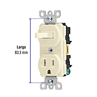 Interruptor de palanca con contacto, Standard, marfil - COAP-S / 46001 Interruptor de palanca con contacto, Standard, marfil - COAP-S / 46001