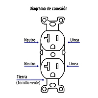 Contacto dúplex, 2 polos 3 hilos, 20 A, Standard, marfil - CODO-MS / 46100 Contacto dúplex, 2 polos 3 hilos, 20 A, Standard, marfil - CODO-MS / 46100