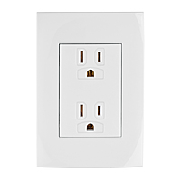Contacto dúplex, 2 polos + tierra, línea Oslo, blanco - CODO-OB / 48309 Contacto dúplex, 2 polos + tierra, línea Oslo, blanco - CODO-OB / 48309
