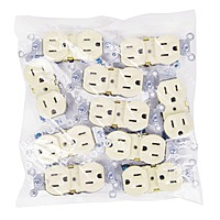 Contacto dúplex, 2 polos 3 hilos, Standard, granel, marfil - CODO-SG / 48311 Contacto dúplex, 2 polos 3 hilos, Standard, granel, marfil - CODO-SG / 48311