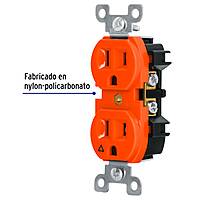 Contacto dúplex, tierra aislada, 15 A, línea standard - CODO-TAS / 46105