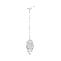 Arbotante tipo farol tradicional colgante p/exterior, blanco - 47296 - COL-100S - Caja con 1 Pieza – Master 4
