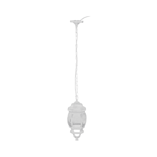 Arbotante tipo farol tradicional colgante p/exterior, blanco - 47296 - COL-100S - Caja con 1 Pieza – Master 4