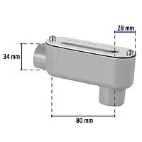 Condulet 1/2' conexión tipo LB, Volteck - COLET-1/2-LB / 46970