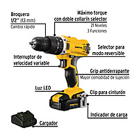 Combo rotomartillo/destornillador impacto, 20V, PRETUL, 29020 - COMBO-20P