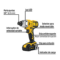 Combo rotomartillo/destornillador impacto, 20V, PRETUL, 29020 - COMBO-20P
