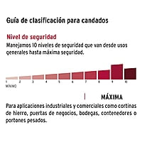 Candado antipalanca, 75mm, cuerpo de latón, llave tetra - COR-75X / 43353