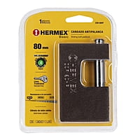Candado antipalanca, 80mm, cuerpo de hierro, Hermex Basic - COR-80HP / 22517