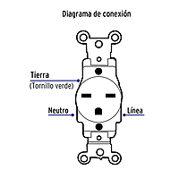 Contacto sencillo, cara de chino, Standard, marfil - COSE-CHS / 46110 Contacto sencillo, cara de chino, Standard, marfil - COSE-CHS / 46110