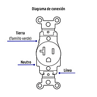 Contacto sencillo, 2 polos 3 hilos, 20 A, Standard, marfil - COSE-MS / 46101 Contacto sencillo, 2 polos 3 hilos, 20 A, Standard, marfil - COSE-MS / 46101