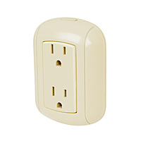 Contacto de sobreponer dúplex, 2 polos+ tierra, ABS - COSO-DA-2 / 47350 Contacto de sobreponer dúplex, 2 polos+ tierra, ABS - COSO-DA-2 / 47350