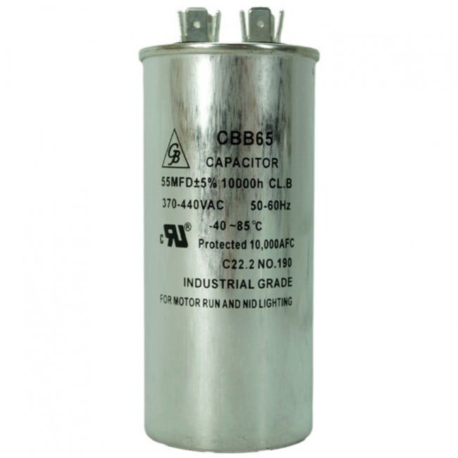 Capacitor De Trabajo 55Mfd Dual 270/440V Barreto - C-R-55-D Capacitor De Trabajo 55Mfd Dual 270/440V Barreto - C-R-55-D