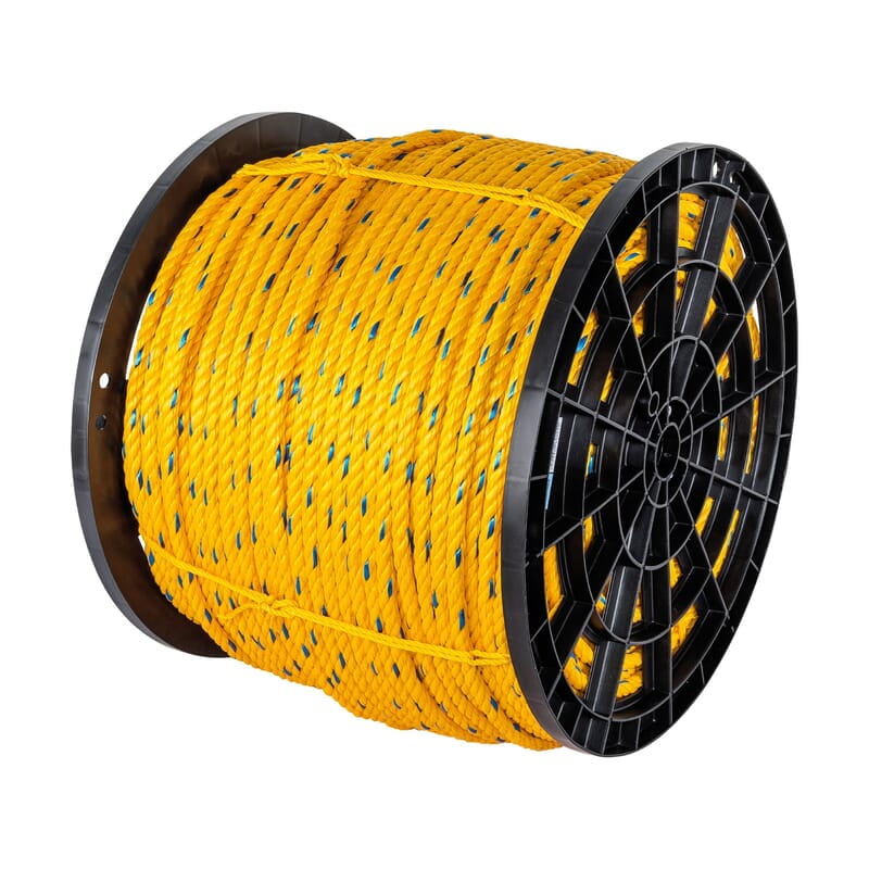 Kilo de cuerda amarilla de polipropileno 13 mm, rollo 30 kg - CUE-13 / 44489 Kilo de cuerda amarilla de polipropileno 13 mm, rollo 30 kg - CUE-13 / 44489