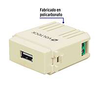 Módulo puerto USB, línea Italiana, color marfil - CUSB-I / 48108
