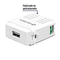 Módulo puerto USB, línea Italiana, color blanco - CUSB-IB / 48109