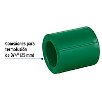 Cople de PPR, 3/4', 25mm - CV-262 / 49892 Cople de PPR, 3/4', 25mm - CV-262 / 49892