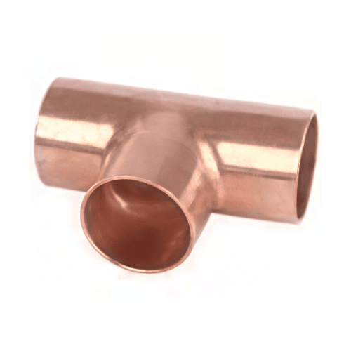 Tee Cobre C X C X C Para Tubo Int 2 1/2 Ext 2 5/8 Cluxer - Cxc-460-0520