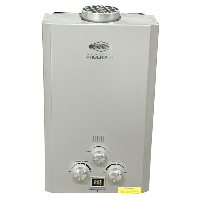 Boiler de Paso 08 litros CLUXER, Gas LP, Blanco, Series Phoenix - CXCPGLP8L