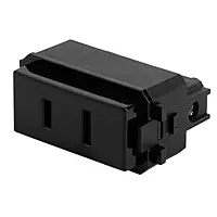 Contacto sencillo, 2polos, sin tierra, línea Italiana,negro - CO-IN / 47606 Contacto sencillo, 2polos, sin tierra, línea Italiana,negro - CO-IN / 47606