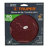 Caja con 3 discos de lija 6' grano 80 para PUL 4x6 - D80-PUL-4X6 / 16164 Caja con 3 discos de lija 6' grano 80 para PUL 4x6 - D80-PUL-4X6 / 16164
