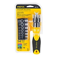 Desarmador tipo matraca y 13 puntas, Pretul - DES-14P / 22974 Desarmador tipo matraca y 13 puntas, Pretul - DES-14P / 22974