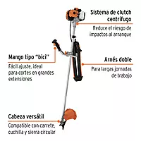 Desmalezadora a gasolina 43 cc mango 'bici', 18' corte - DES-430 / 11031