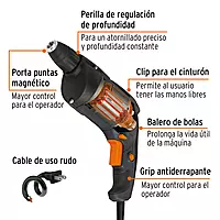 Destornillador para pared de yeso 540 W, industrial - DETA-N / 16024 Destornillador para pared de yeso 540 W, industrial - DETA-N / 16024