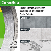 Disco de diamante, rin continuo, 4', Pretul - DID-140P / 21001
