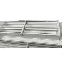 Difusor Lineal de Inyeccion Separacion 3/4" en Aluminio EXTRUIDO (6 PIES X 2R, BLANCO) - DILIIN06X2RX3/4