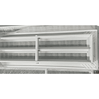 Difusor Lineal de Inyeccion Separacion 3/4" en Aluminio EXTRUIDO (6 PIES X 2R, BLANCO) - DILIIN06X2RX3/4