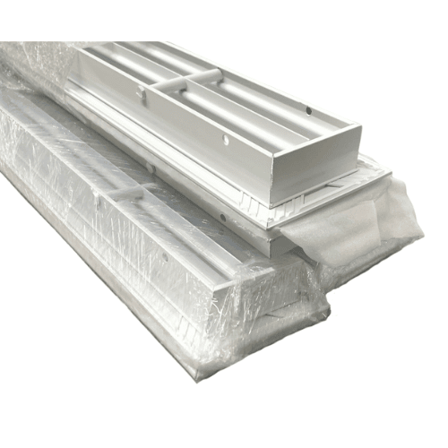 Difusor Lineal de Inyeccion Separacion 3/4" en Aluminio EXTRUIDO (6 PIES X 2R, BLANCO) - DILIIN06X2RX3/4