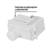 Dimmer giratorio, línea Italiana, color blanco - DIM-IB / 48138 Dimmer giratorio, línea Italiana, color blanco - DIM-IB / 48138