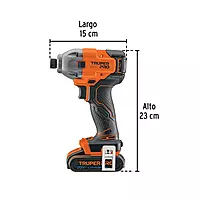 Destornillador de impacto 1/4', 20V, 1 batería 2Ah, PRO, 103253 - DIMI-20A2 Destornillador de impacto 1/4', 20V, 1 batería 2Ah, PRO, 103253 - DIMI-20A2