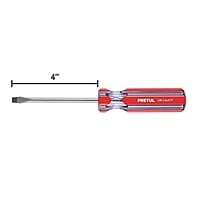 Desarmador plano, 1/4 x 4', mango PVC, Pretul - DR-1/4X4TP / 21459 Desarmador plano, 1/4 x 4', mango PVC, Pretul - DR-1/4X4TP / 21459