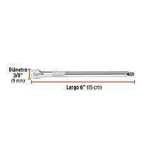 Extensión de 6' para matraca para dados cuadro 1/4' - E-4761 / 13915 Extensión de 6' para matraca para dados cuadro 1/4' - E-4761 / 13915