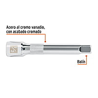 Extensión de 5' para matraca, para dados cuadro 1/2' - E-5461 / 13416