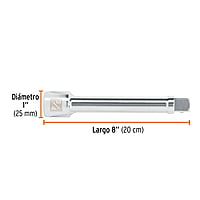 Extensión de 8' para matraca, para dados cuadro 3/4' - E-5661 / 13904