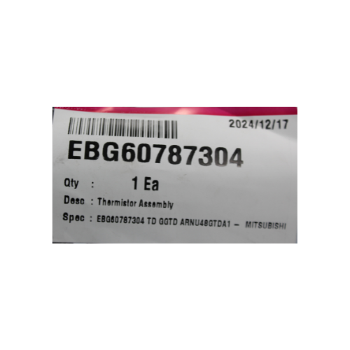 Sensor Evaporador para Minisplit LG Inverter, 5K Modelo VR, VM - EBG60787304 Sensor Evaporador para Minisplit LG Inverter, 5K Modelo VR, VM - EBG60787304