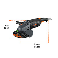 ESMA-9N2 Esmeriladora Angular 9Pulg, Industrial, 2300W Truper
