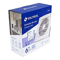 Extractor de aire de 6", blanco, Volteck, EXA-6B / 48532
